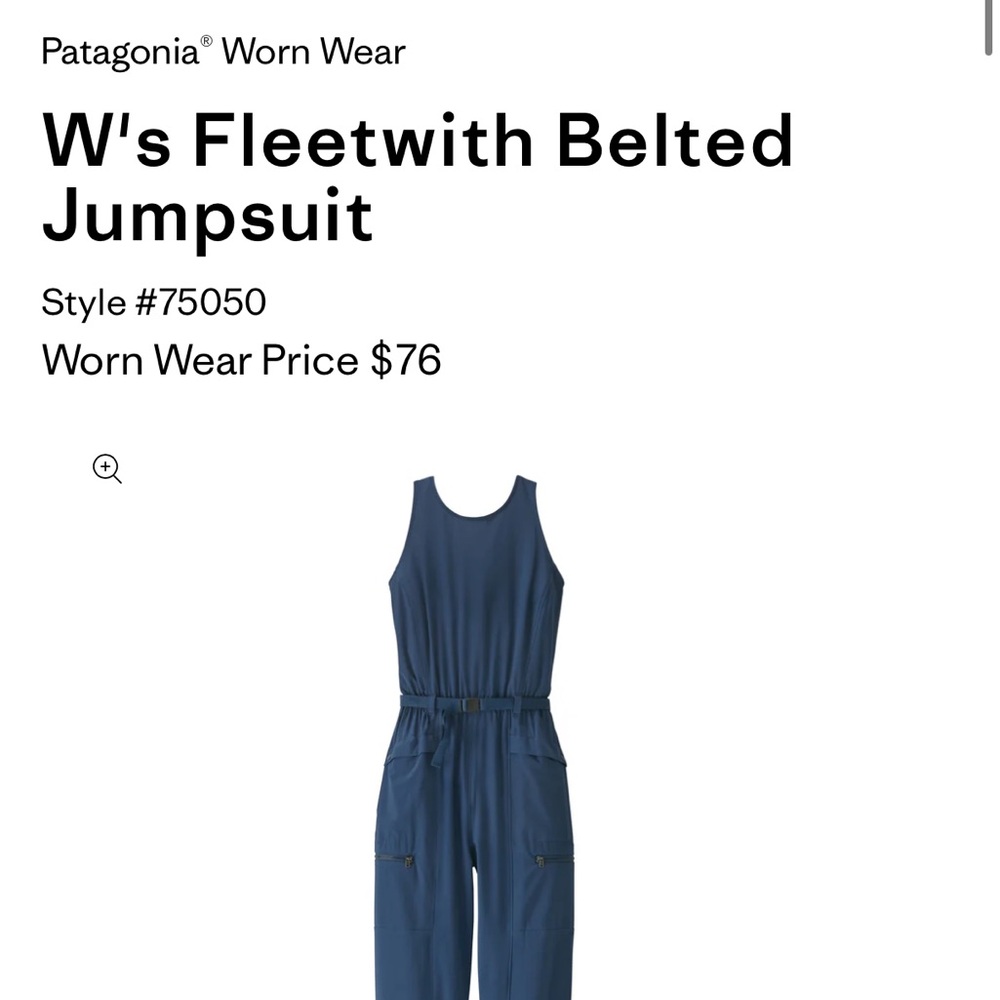 Patagonia W’s Fleetwith Belted Jumpsuit